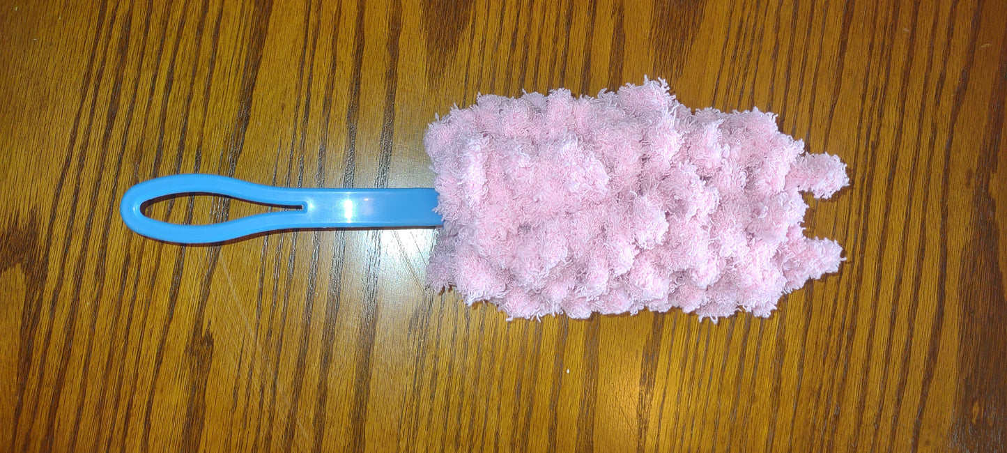 Tickle me pink 360* reusable duster, eco friendly duster, green cleaning duster