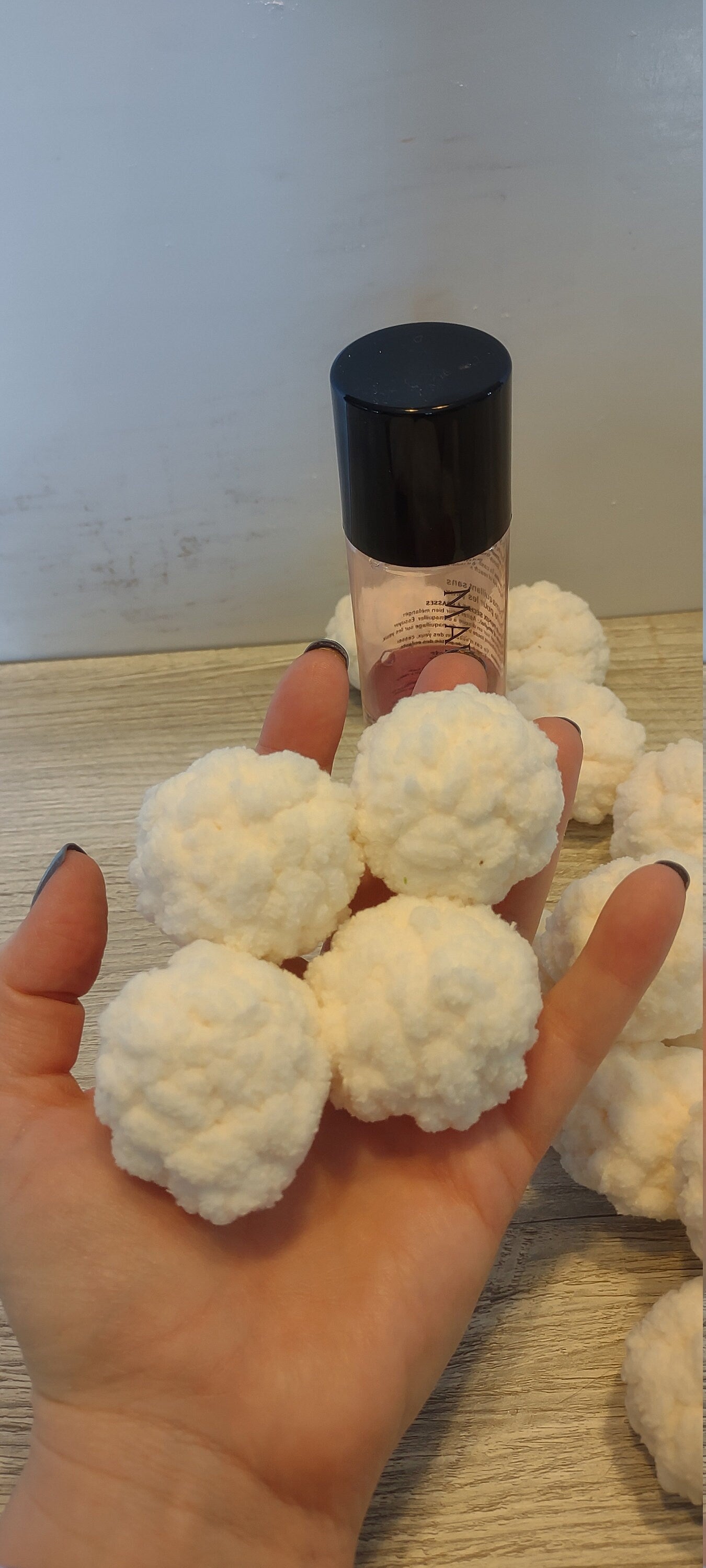 Reusable faux cotton balls, sustainable faux cotton rounds, spa faux cotton balls, make-up removal balls