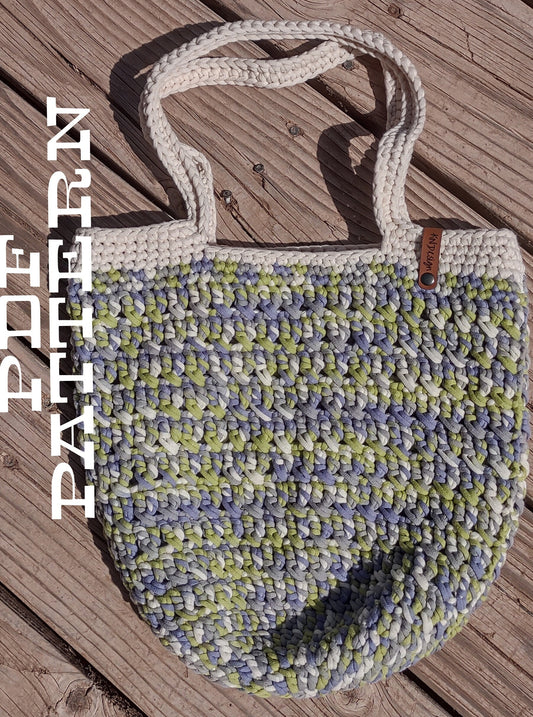 Butterfly kisses market bag pattern. Crochet PDF digital download pattern