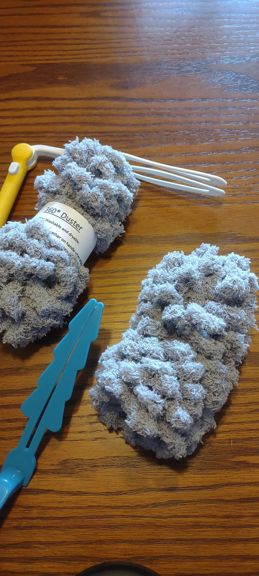 Elephant gray 360* duster, reusable duster