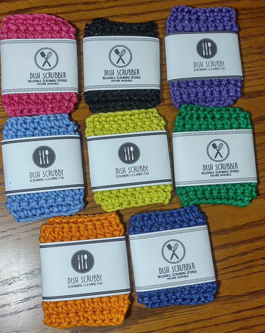 Reusable dish scrubber, nylon dish scrubber, kitchen dish scrubby