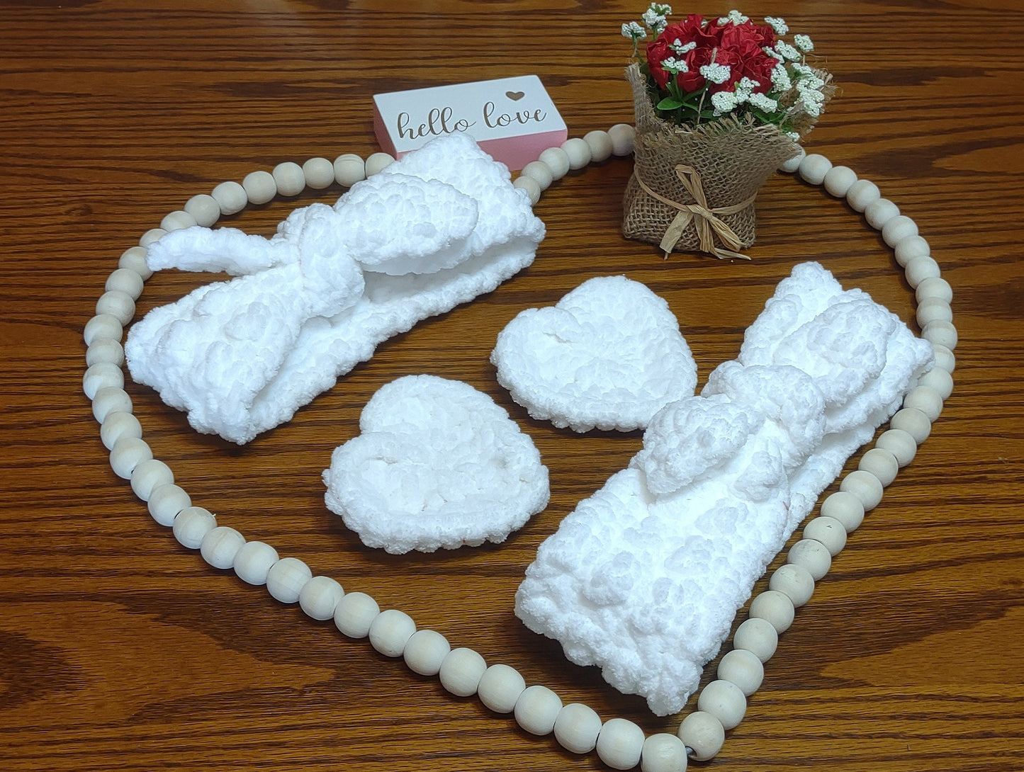 Spa headwrap and heart face wipe pattern!! PDF Pattern only!!!